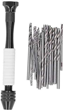 Handbohrer-Set, 49 Teile/satz, Mini-Handbohrer-Set, Mini-Schraubstock, Hand-Hobby-Bohrer, HSS-Mikro-Spiralbohrer-Bit für -Bohrarbeiten, Schmuck, Stiftschraubstöcke