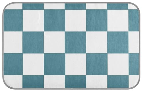 Lits pour chat d'intérieur et d'extérieur à carreaux américains verts et blancs - Tapis d'été rafraîchissant mat pour chat - Taille M