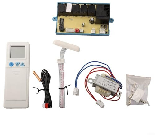 Getdoublerich 1 juego de placa de control de aire acondicionado QD-U03C+ y kit de placa base, compatible con múltiples modelos de CA para un control suave de la temperatura