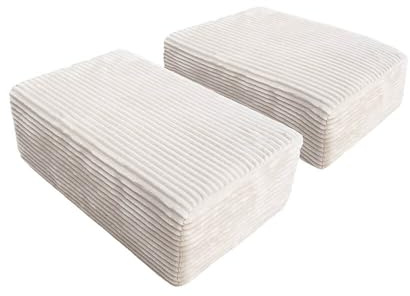Home Deluxe Zubehör Spielsofa LIV Cord Beige - Rechteckiges Kissen I Kindersofa, Zubehör Kindermöbel, Zubehör Spielsofa