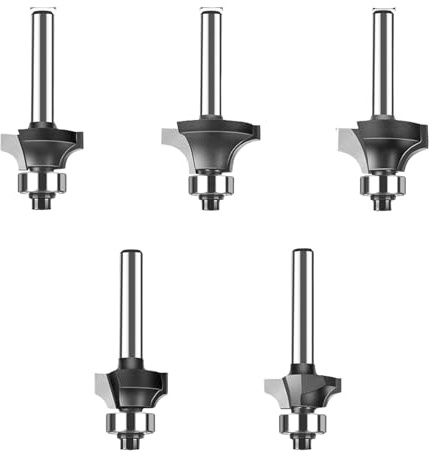 Sturdy Edges Forming Router Bit 1 / 4Inch or 6mm Shank Suitable for Craft and Professional Woodworkers Round Over
