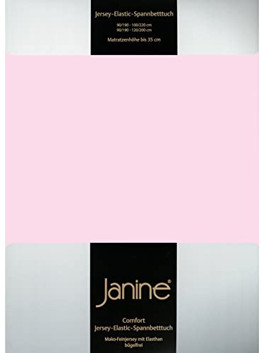 Janine Spannbetttuch 5002 Elastic 140/200 bis 160/220 cm zartrosa Fb. 11