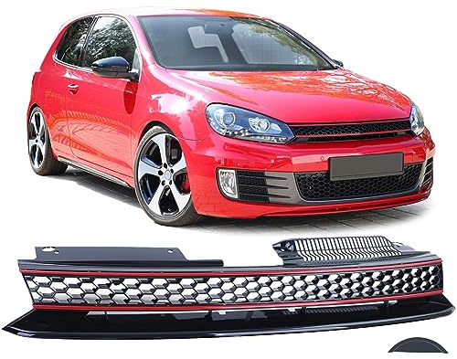 Waben Kühlergrill ohne Emblem Sport Look passt für VW Golf 6 auch GTI 08-13