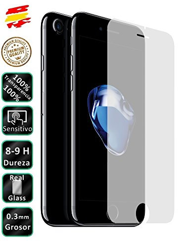 Movilrey Protector para Apple iPhone 7 4.7 Cristal Templado de Pantalla Vidrio 9H para movil