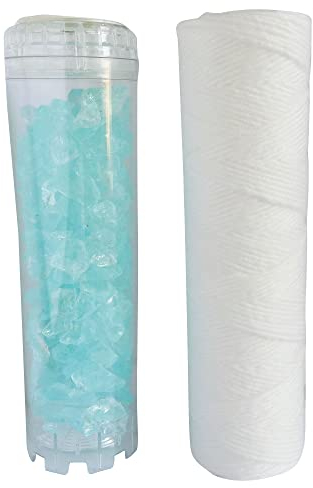 AQUAWATER - 105010 - Kit Performance - Lot de 2 cartouches : 1 filtrante bobinée et 1 pour filtrer les impuretés contenues dans l’eau. Pour bol de taille standard 10- Durée de la cartouche 12 mois