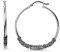 LeCalla 925 Sterling Silber Bali Creolen Schmuck Oxidiert Balinesische Klick-Top Große Creolen für Frauen - 60mm