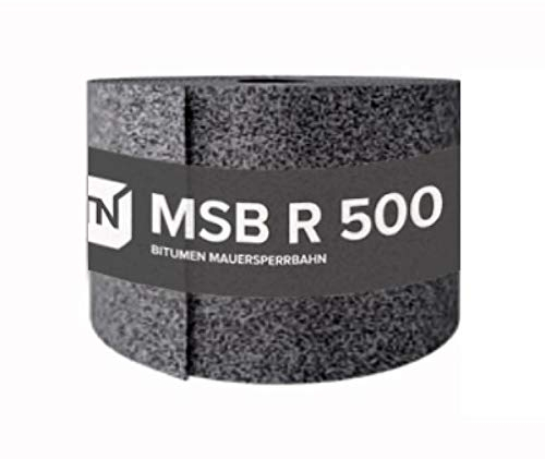 Bitumen Mauersperrbahn MSB 17,5 cm x 10m - für die waagerechte Abdichtung in oder unter Wänden