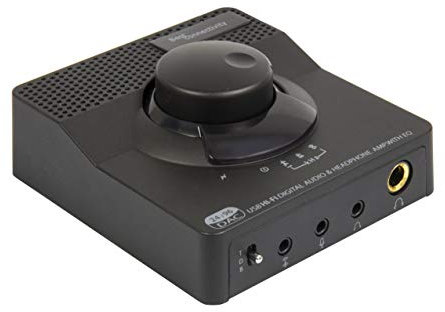 Syba Sonic 24bit 96KHz USB DAC Stereo Headphone Amplifier 2 Stage EQ Digital/Coaxial Output and RCA Output