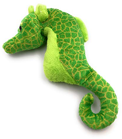 Onwomania Plüschtier Kuscheltier Stoff Tier Seepferdchen grün Hippocampus 23 cm