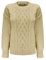 Generation Fashion Women Ladies Crew Neck Knitted Cable Long Sleeve Warm Chunky Sweater Formal Everyday Casual Knitwear Jumper Tops Pulloverr[Beige,M-L]