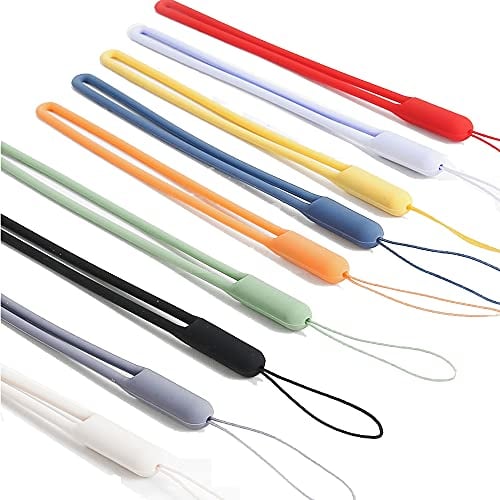 XINGSUI 10 pièces élingue en silicone, lanière de poignet en silicone, lanière de couleur, pour téléphones mobiles, clés USB, porte-clés, MP3, Mp4, mini caméras