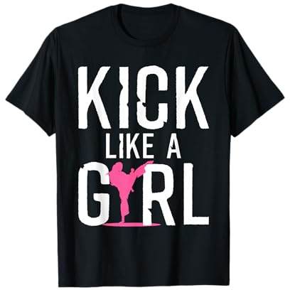 Cute Karate Design for Girls Women Kids Martial Arts Kung Fu T-Shirt