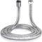 KAV Universal Shower Hose - Flexible Anti-Kink Stainless Steel Hose with Brass Insert & Chrome Finish – Leakproof, High Pressure Resistant, Easy DIY Replacement, Fits Most Shower Heads - 3 Meter