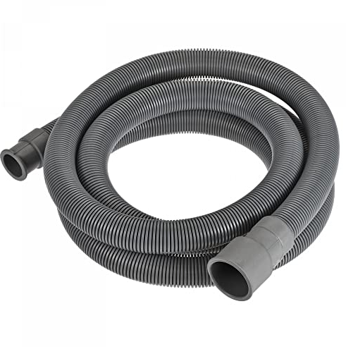 sourcing map Manguera de drenaje para lavadora, 32 mm de diámetro interior 2 m de longitud flexible gris