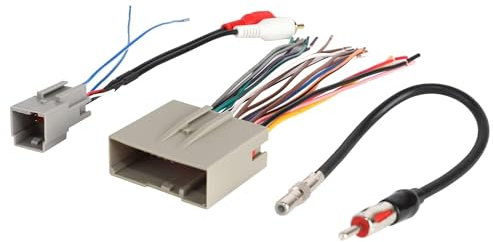 NuIth Faisceau d'antenne d'autoradio stéréo pour Ford 2006-2012, Lincoln 2006-2010, Mercury 2006-2009 - Compatible avec amplificateur radio OEM - Adaptateur RCA d'installation