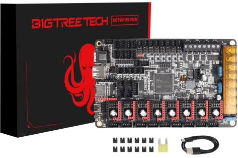 BIGTREETECH Octopus Pro V1.0.1(H723) 32bit Control Board New Upgrade 550Hz STM32H723ZET6 Support Klipper Marlin High-Speed Printing 8 Stepper Motor Driver DIY Support Raspberry Pi Octoprint