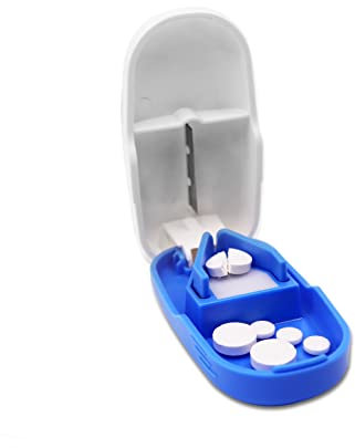 KMINA Coupe Comprimé et Broyeur de Médicaments (Pack), Séparateur, Écrasé Petit, Manuel (Coupeur)