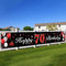 70.Geburtstagsfeier Dekorationen Banner,BTZO 70 Geburtstag Banner Rot Schwarz,70.Geburtstag Deko Hintergrund Lange Größe 70.geburtstag Banner Für Frauen und Männer Party Geburtstagdeko