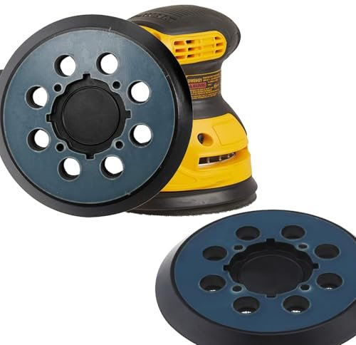 ANBOO Lot de 5 plateau ponceuse 125mm - Disque ponceuse 125mm compatible ponceuse bosch GEX 125-1 AE/PEX 220 A&AE - Crochets haute densité - Installation 4 vis - Matériaux durables