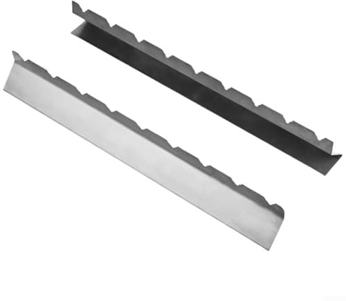 2 Stück Edelstahl-Grillspieß-Rack, berührungsfreie Edelstahl-Halterung, Grillbasis für 6 9 Spieße, Grillhalter (9 Schlitze)