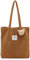 QIUTIMIY cord Tasche Damen Groß Tote Bag shopper schultertasche uni tasche beutel Handtasche Alltagstasche Beuteltasche Stofftasche für Arbeit Einkaufen Schule,braun