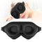 ZQQO 3D Schlafmaske füR Frauen Herren - Schwarze Bequem Augenmaske Zum Schlafen mit 15 MM Tiefer AugenhöHle, 100% Verdunkelungs Sleep Mask Perfekt füR SeitenschläFer als Flugzeug & Reise Gadgets