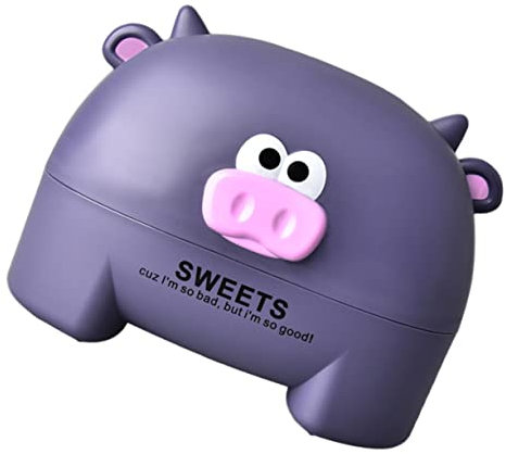 TINEASUR 1stk Kälbertaschentuchbox Praktisches Taschentuch Spender Für Toilettenpapier Karikatur Fahrzeughalter Behälter Für Kälbermodelliergewebe Taschentuchetui Serviette Abs Violett