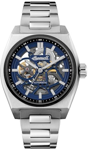 Ingersoll The Vert Herren-Automatikuhr 43 mm mit Edelstahlarmband