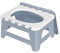 F Fityle Toilette Portatile Toilette da Esterno Robusta Compatta Stabile Scatola di stoccaggio Vasino Pieghevole di Emergenza per Campeggio Spiaggia Lunghi, S Gray