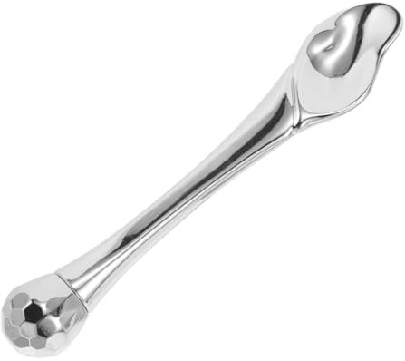 COLLBATH Metal Skincare Spatel und Augenmassagegerät mit Sanftem Massageeffekt Tragbarer Metall augencreme applikator für Frauen Praktisches Beauty tool zur Hautpflege und Augenpflege