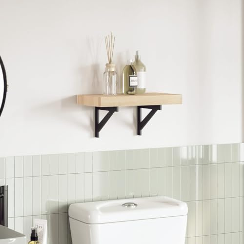 Bucmath Tischplatte 40x20x4 cm Rechteckig Massivholz Akazie, Unbehandeltes Hartholz für Zuhause & Büro, Vielseitig
