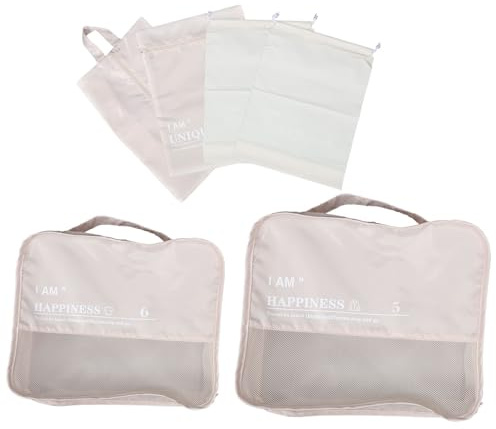 MAGICLULU Leichtgewichtiger Kofferorganizer aus Polyester 6 Stück Gepäckaufbewahrungstaschen für Kleidung und Toilettenartikel für Tägliche Reisen und Camping