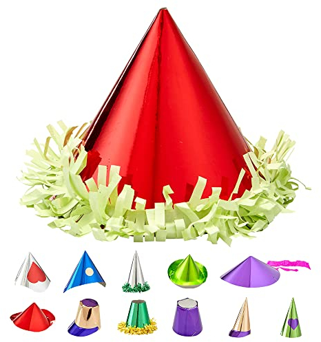 W WIDMANN MILANO Party Fashion 1566E - Mini Hütchen Set, Partyhut, Hut, Kopfschmuck, Accessoire, Karneval, Mottoparty