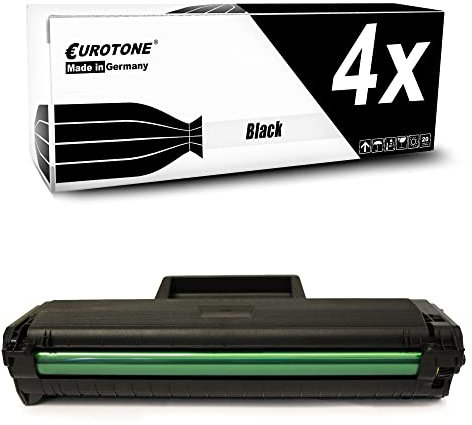 Eurotone 4X Toner Cartridges kompatibel für Samsung ML 1660 K N 1661 1665 1666, MLT-D1042S, Druckerpatronen