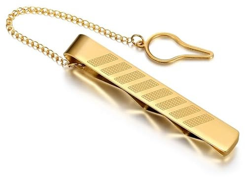 BOBIJOO Jewelry - Pince à cravate Or Doré Plaqué Modèle Prestige