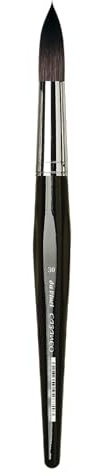 da Vinci, CASANEO, watercolour brush, synthetic fibres, artist's brush, watercolour painting, liquid acrylic paints, made in Germany, round, size 30
