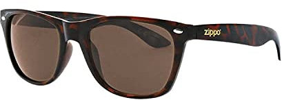 Zippo demi frame sunglasses - brown, M