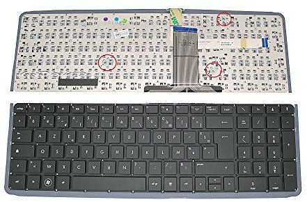 KinPower Clavier AZERTY Français Compatible avec HP Envy 17-3000