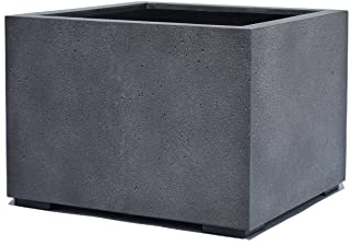 ESCHBACH® Pflanzkübel Low Cube 100 Blei Grau Quadratisch XXL * 100 x 100 x 60 cm * 10 Jahre Garantie