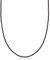 0103580420 Women's Necklace Silk Ribbon 2 mm Black Silk Cord for Jewellery Pendants Fabric Chain with Lobster Clasp Made of 925 Sterling Silver Gold-Plated, Fabric,