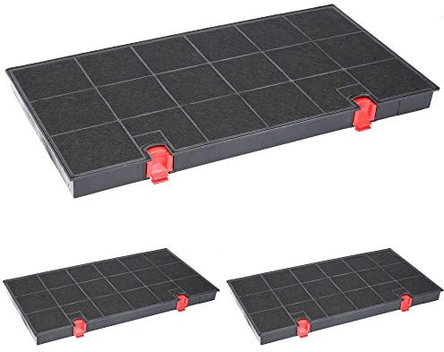 McFilter I 3x Aktivkohlefilter Dunstabzugshaube kompatibel mit Kohlefilter AEG 902979366-9, Bauknecht DKF24, Zanussi KLF60/80 Typ150, Siemens LZ33900, Neff Z5147X0 - Filter für Abzugshaube