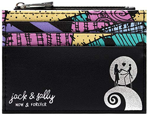 Nightmare Before Christmas Jack Sally Now Forever Portefeuille Noir, Noir, Taille Unique, Noir, Taille Unique