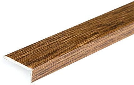 SELF-Adhesive Wood Effect Threshold 1M Door Stops End Laminate Floor Edge Strip Trim TMW Profiles (Tasmanian Oak)