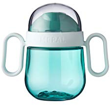 Mepal – Auslausicherer Antitropf-Trinklernbecher – Ab 6 Monaten – Baby Trinkbecher – Spülmaschinengeeignet – BPA frei – 200ml – Deep turquoise