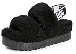 UGG Damen Oh Fluffita Slippers, Black, 38 EU