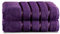 GC GAVENO CAVAILIA Toallas de baño Jumbo de Lujo, 100% algodón Hilado en Anillo, Paquete de 2 Toallas Extra absorbentes Resistentes a la decoloración, Egipcio, Berenjena, 80 x 170 cm