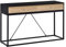 HOMCOM Table de Console Table d'entrée Moderne pour Salon 2 tiroirs Cadre en métal dim. 120 x 35 x 75 cm