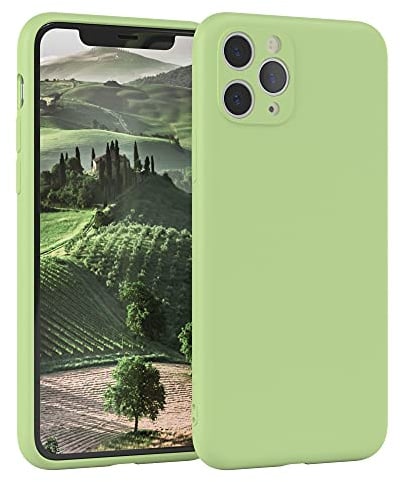 EAZY CASE - Silikonhülle für iPhone 11 Pro Hülle Silikon Case Grün weich stoßfeste Handyhülle Schutzhülle mit Kameraschutz Dünn Premium Schutz Cover TPU Phone Bumper in Pastell Hellgrün Matt
