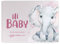 Babyalbum - Mein erstes Jahr, Junge Mädchen, Album zur Geburt, Baby-Tagebuch, schönsten Momente und Erinnerungen zum Auszufüllen auf 104 Seiten (ohne Personalisierung, Elefant, rosa)