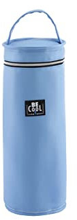 Elegante Be Cool - Enfriador de botellas (33 cm de alto, 13 cm de diámetro), color azul claro